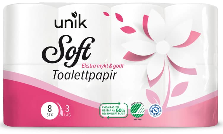 Toalettpapir Soft 8rl Unik
