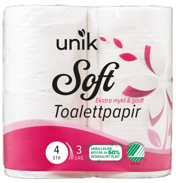 Toalettpapir Soft 4rl Unik
