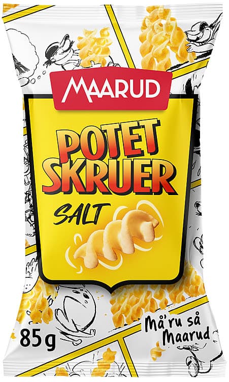 Potetskruer Salt 85g Maarud
