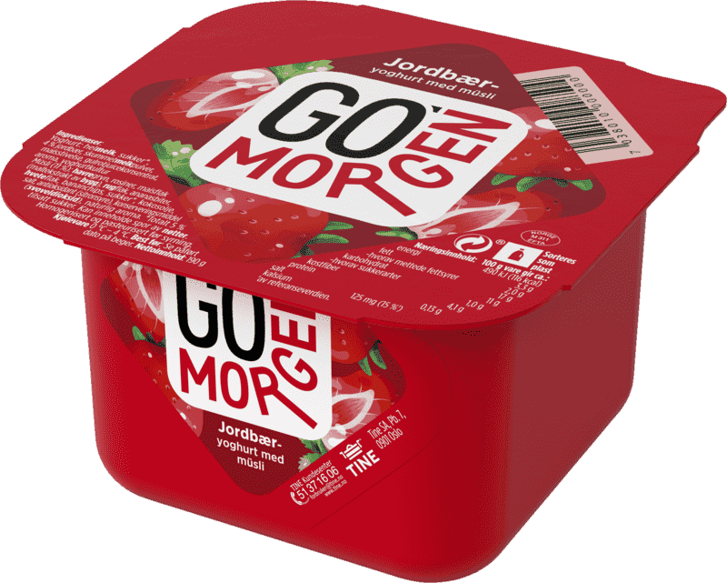 Go Morgen Yoghurt Jordbær 190g Tine