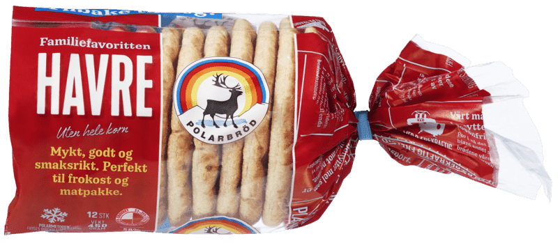 Polarbrød Havre 12stk 450g