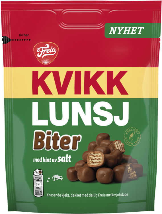 KVIKK LUNSJ Biter 130g freia